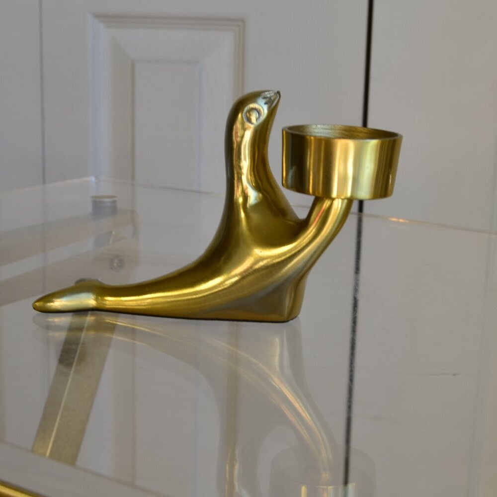 cb2 henry seal tealight candle holder